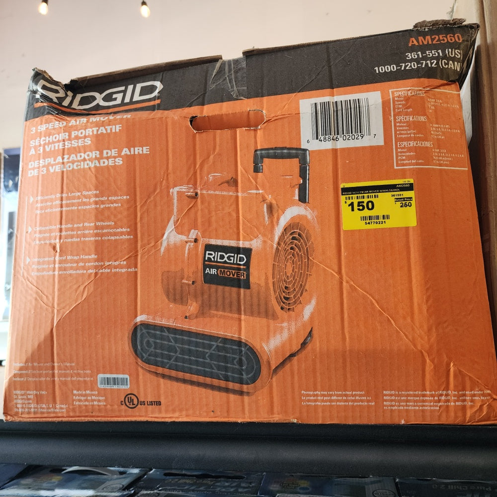 1625CFM Powerful And Portable Air Mover 1625CFM Powerful And Portable Air Mover